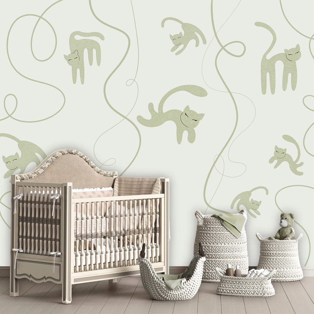 Macskák és szőlőindák mintája