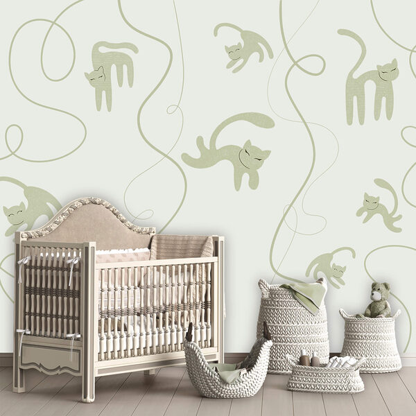 Macskák és szőlőindák mintája