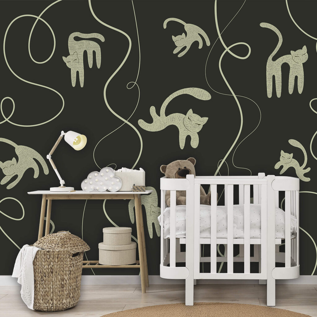 Macskák és szőlőindák mintája