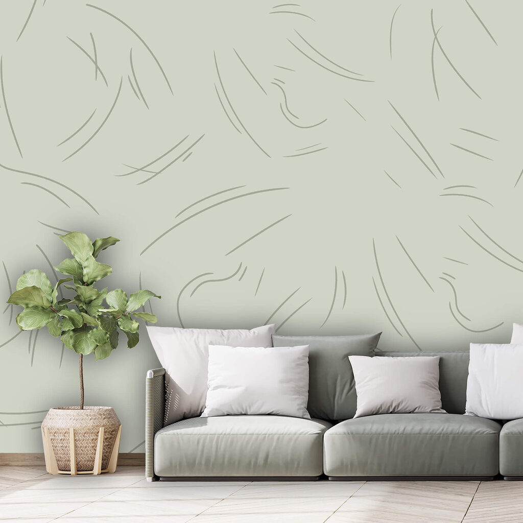 A lágy vonalak finom mozgást keltenek