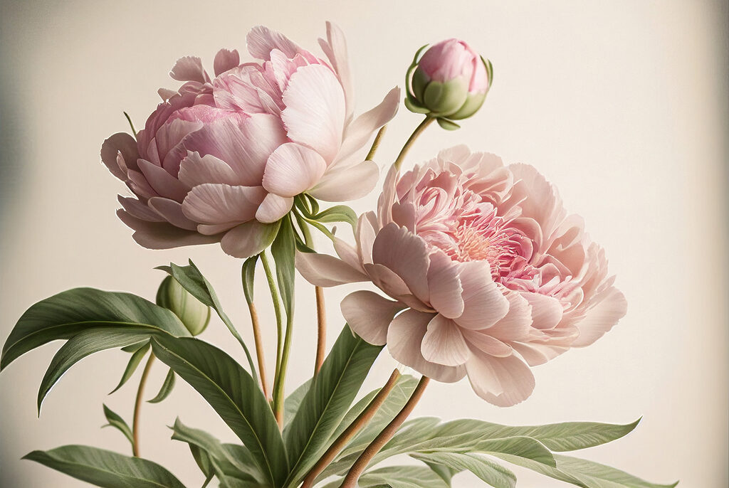 Soft blooms in delicate hues Soft blooms in delicate hues