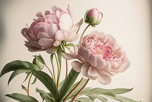 Soft blooms in delicate hues Soft blooms in delicate hues