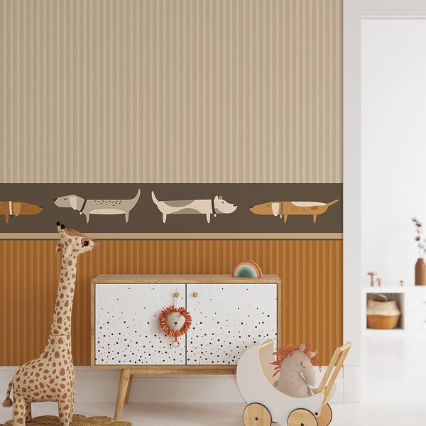 Kutyák sorakoznak a falon Kutyák sorakoznak a falon