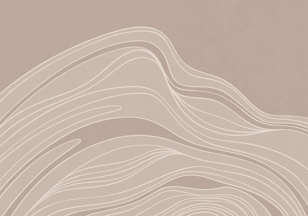 Brown and white wavy lines