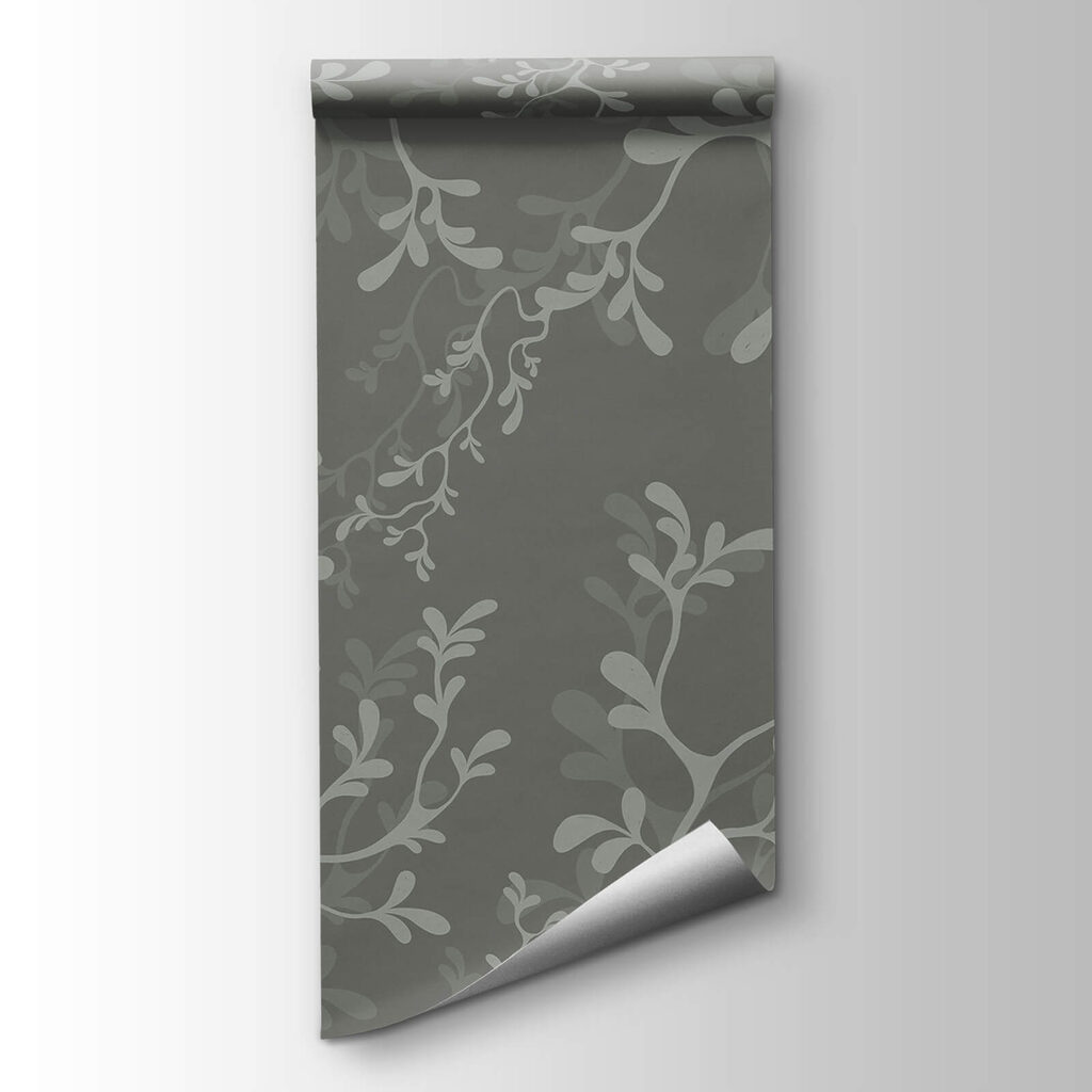 Grey background with branches Grey background with branches