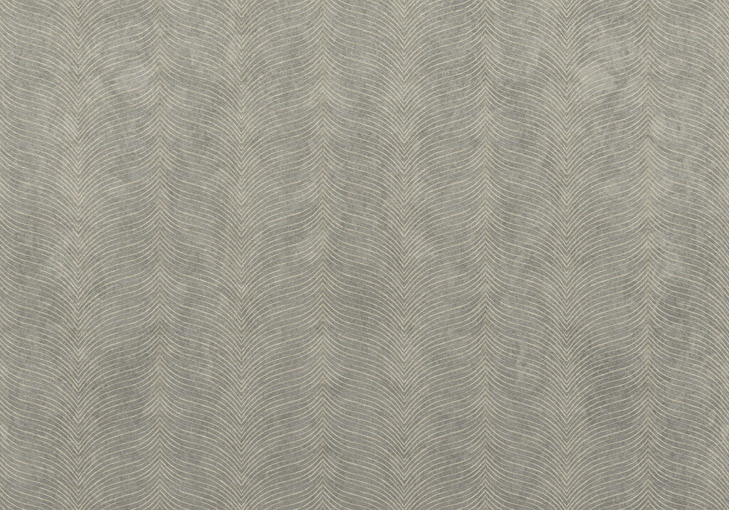 Grey fabric with white lines