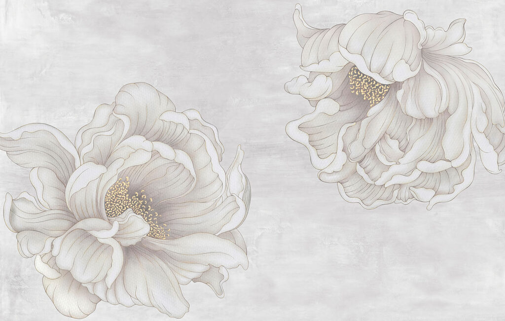 Delicate blooms on a soft background