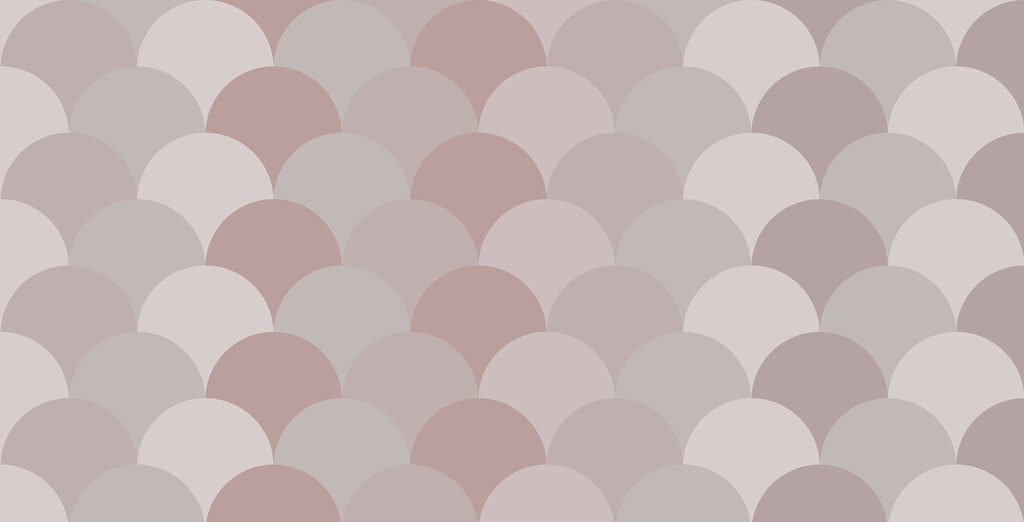 Pattern of circles in pink and grey