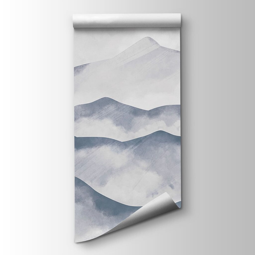 Mountain range with clouds Mountain range with clouds