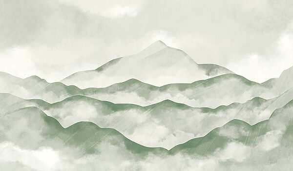 Mountain range with clouds Mountain range with clouds