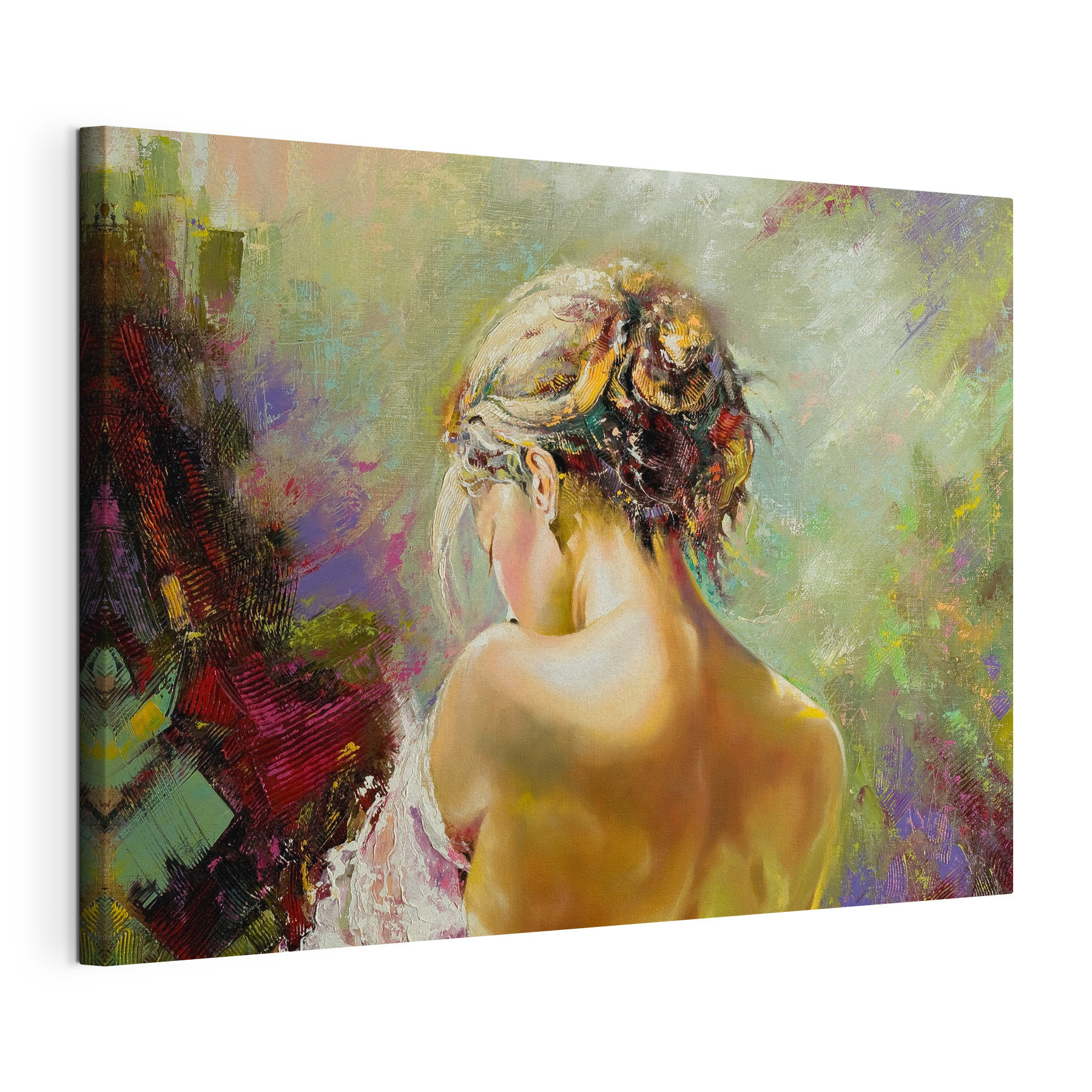 A painting of a woman
