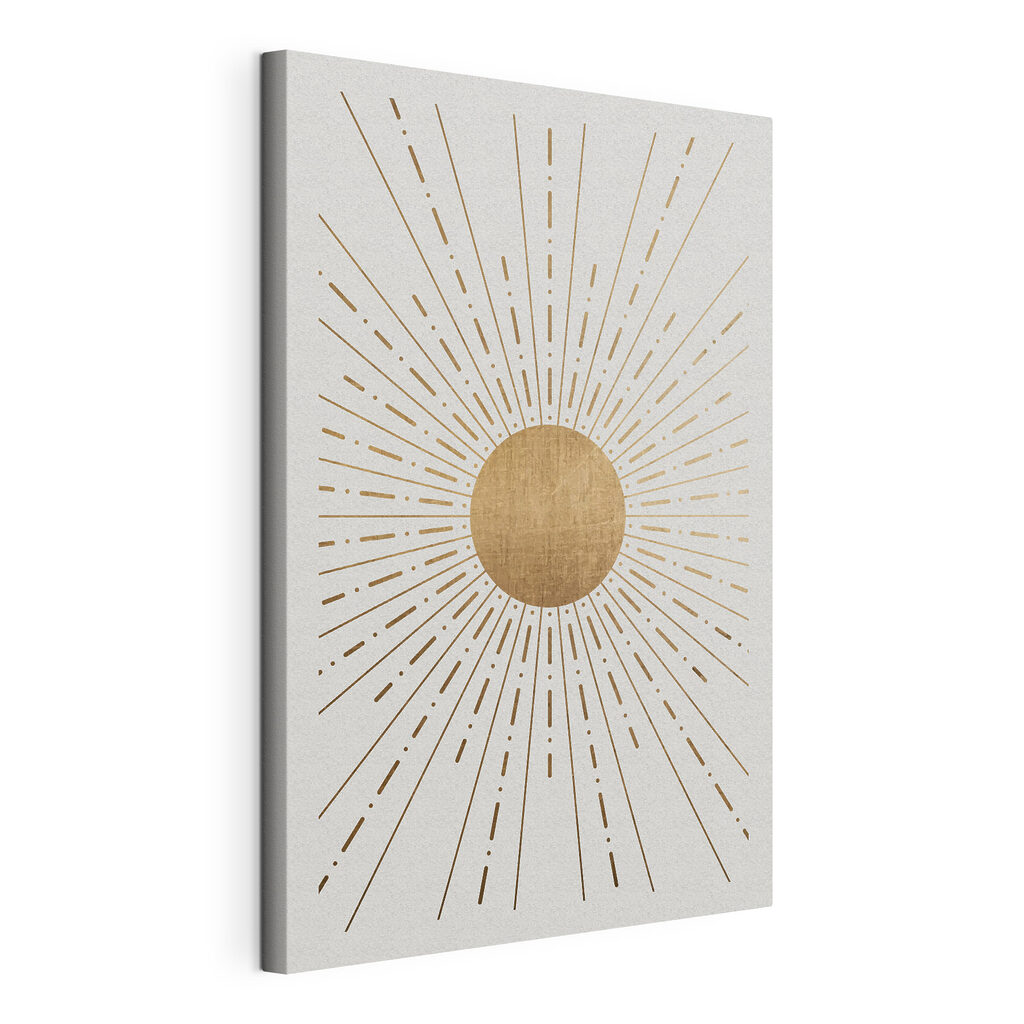 A sun with lines in the center A sun with lines in the center