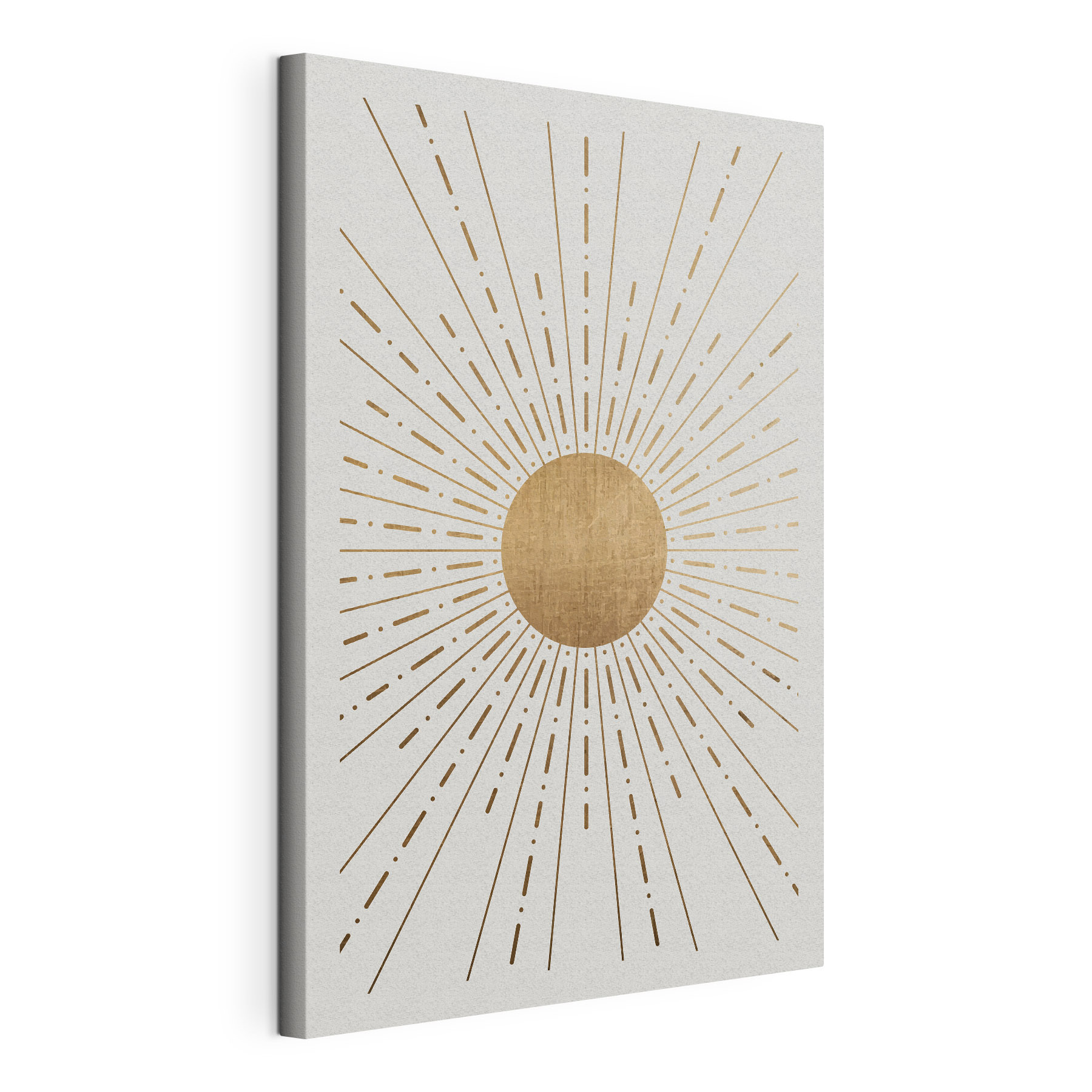 A sun with lines in the center A sun with lines in the center