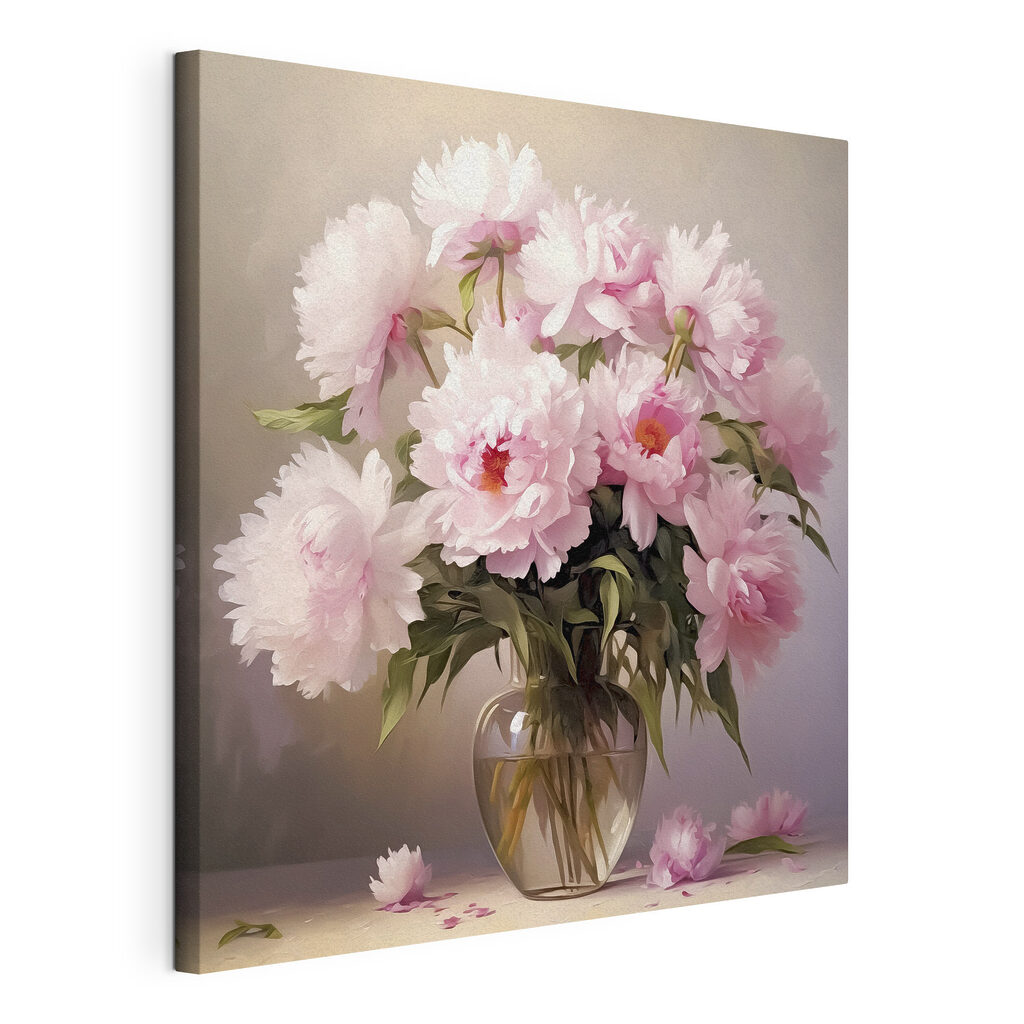 A vase of pink flowers