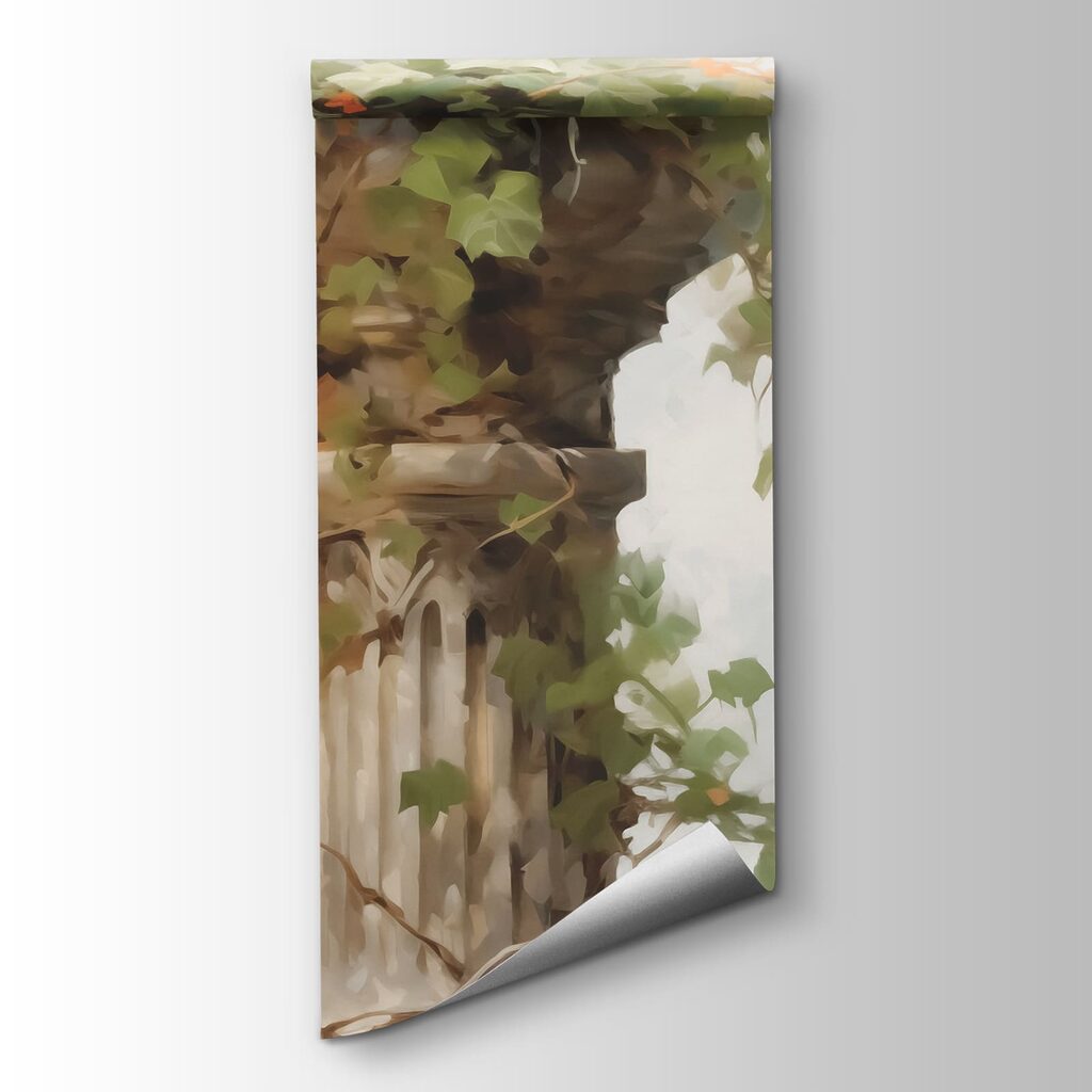 Plant growing on a pillar Plant growing on a pillar