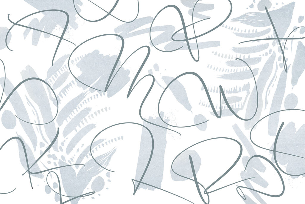 Artful swirls in soft hues