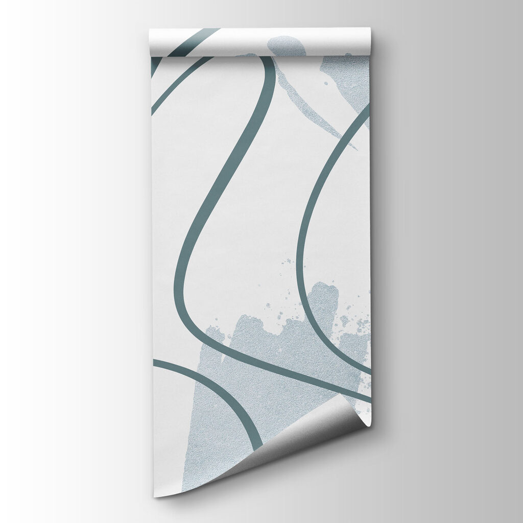 Artful swirls in soft hues