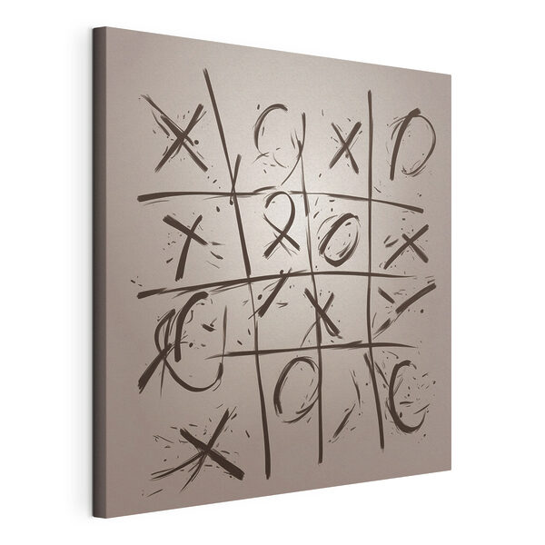 Játék tic tac toe Vászonképek Játék tic tac toe