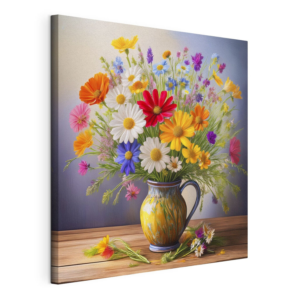 Colorful flowers in a vase Colorful flowers in a vase