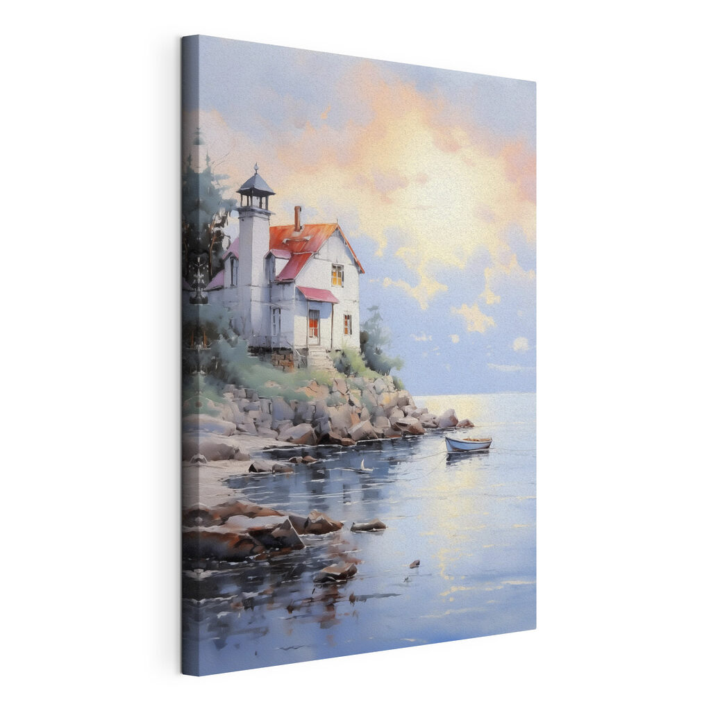 House on a rocky shore House on a rocky shore