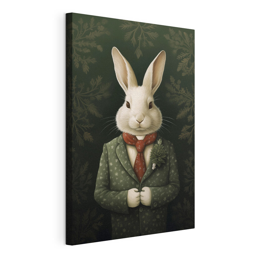 Rabbit wearing a suit and tie Rabbit wearing a suit and tie
