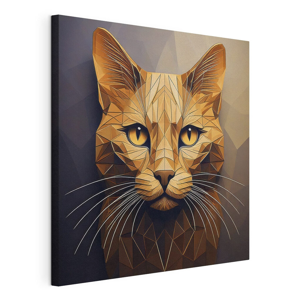 Cat with a low poly design Cat with a low poly design