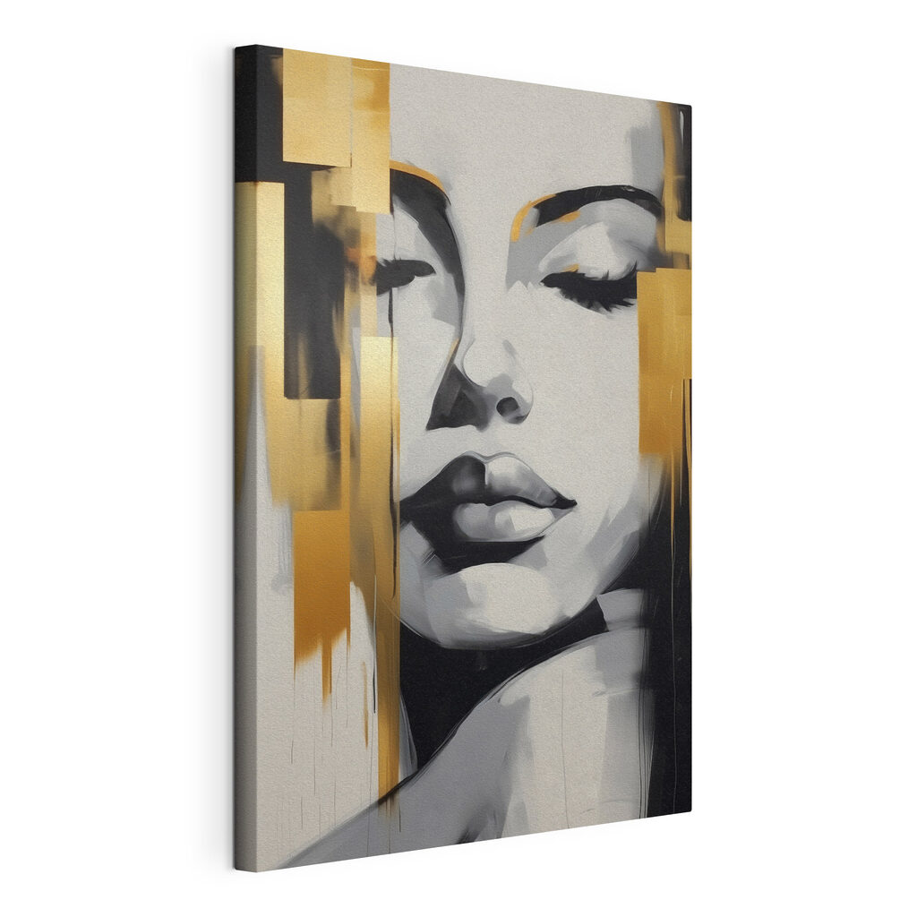 Painting of a woman's face
