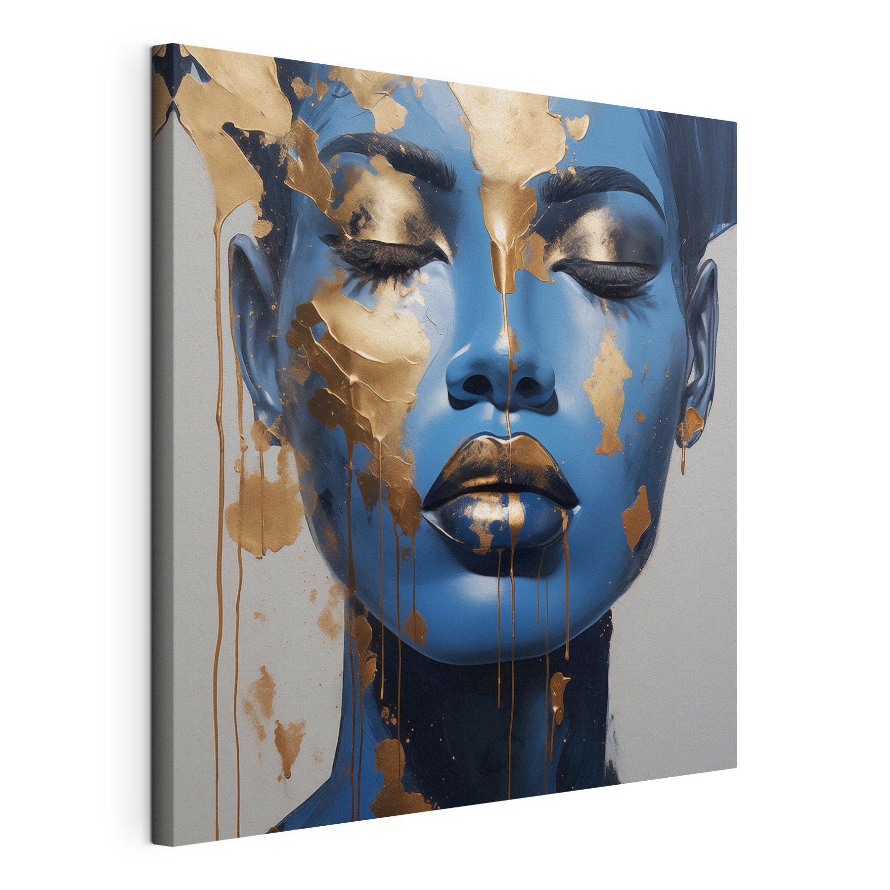 Striking fusion of blue and metallic