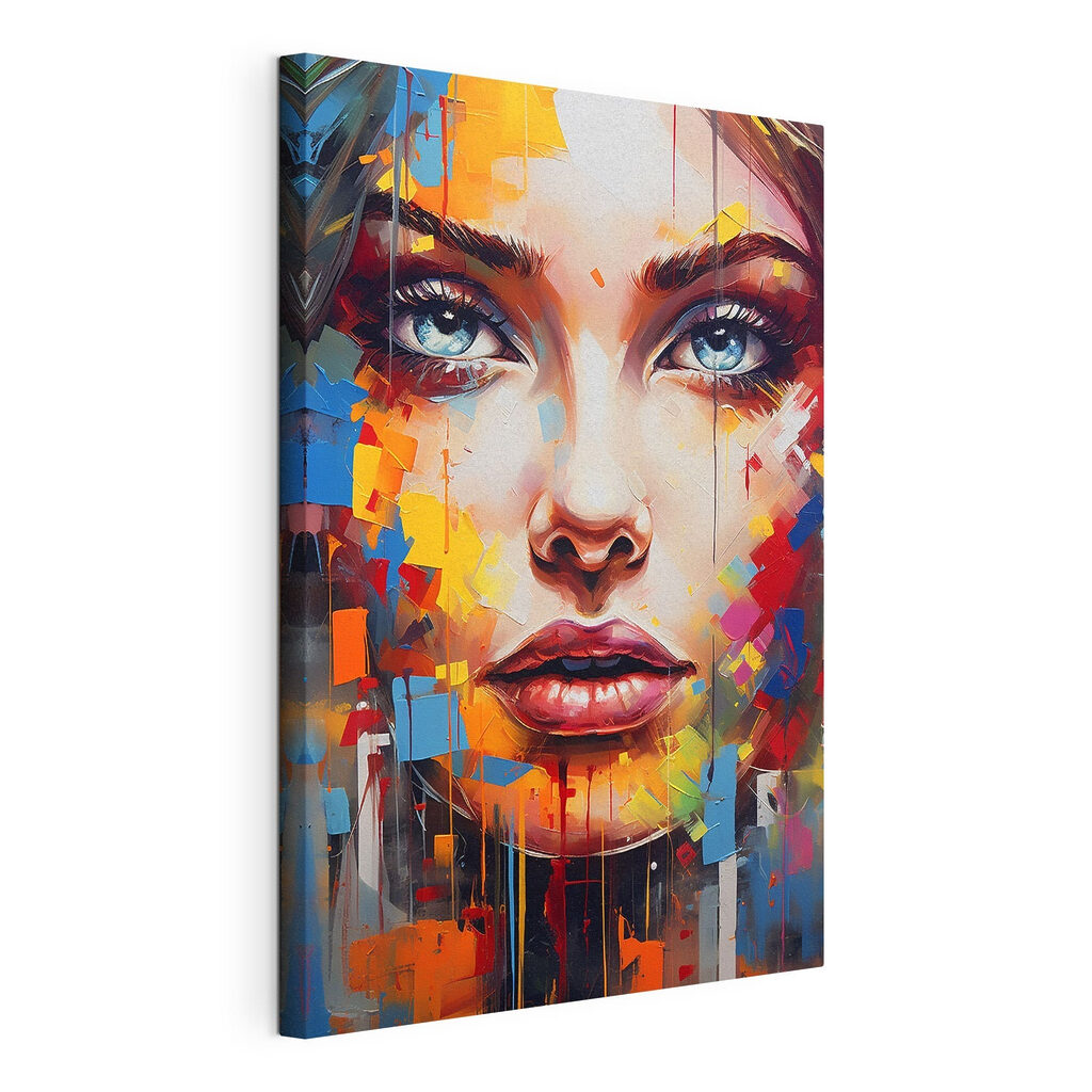 Painting of a woman's face