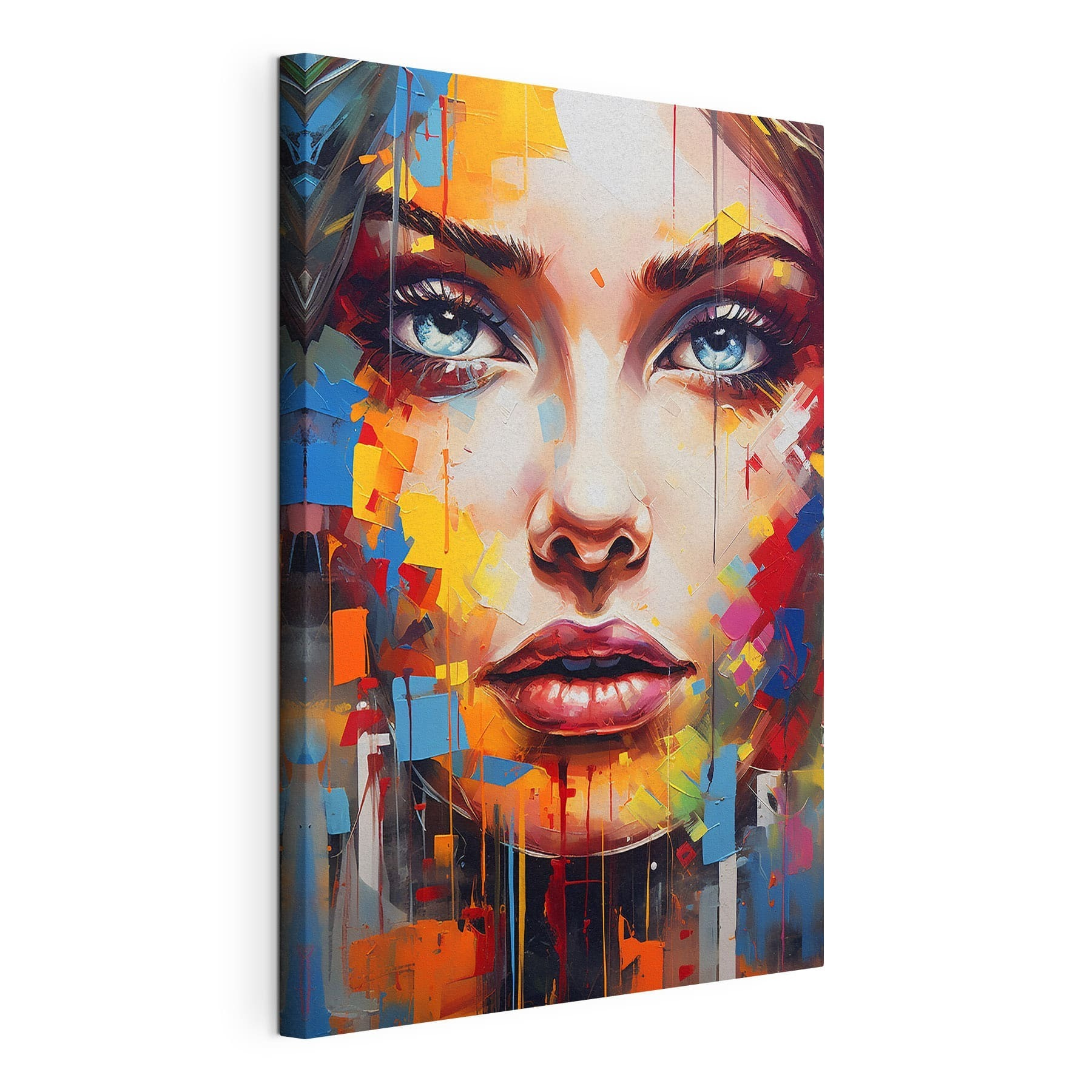 Painting of a woman's face
