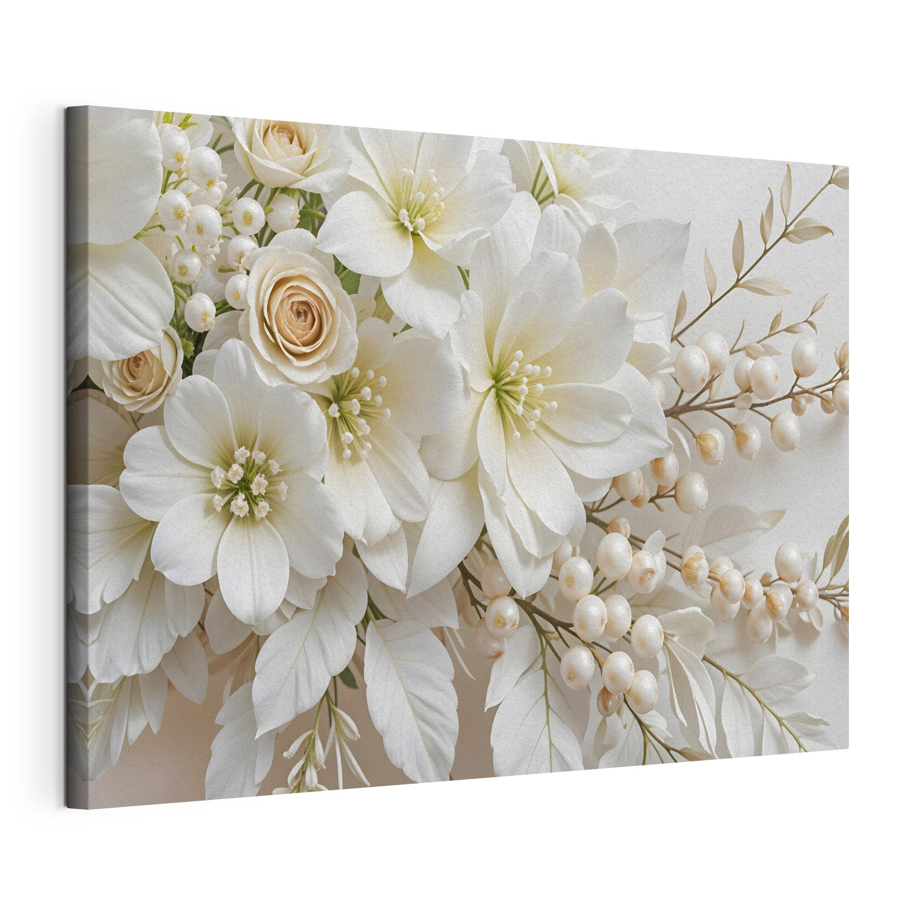 Elegant bouquet of soft white blooms