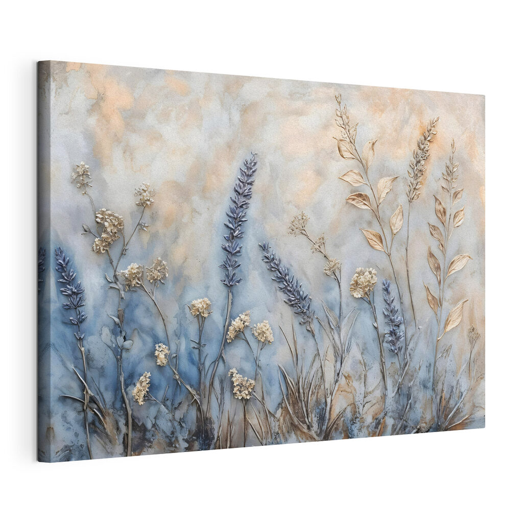 Painting of flowers and leaves Painting of flowers and leaves