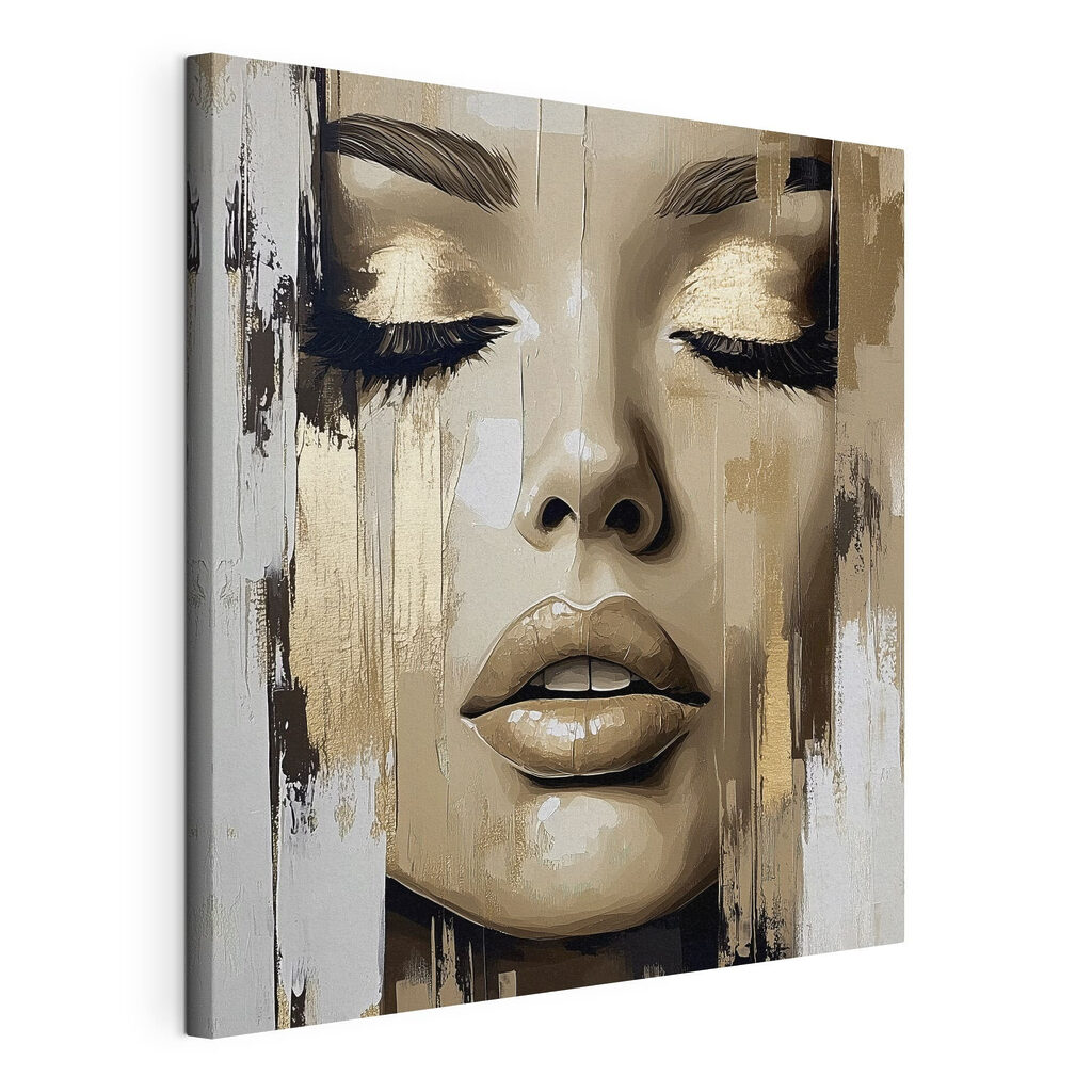 Painting of a woman's face