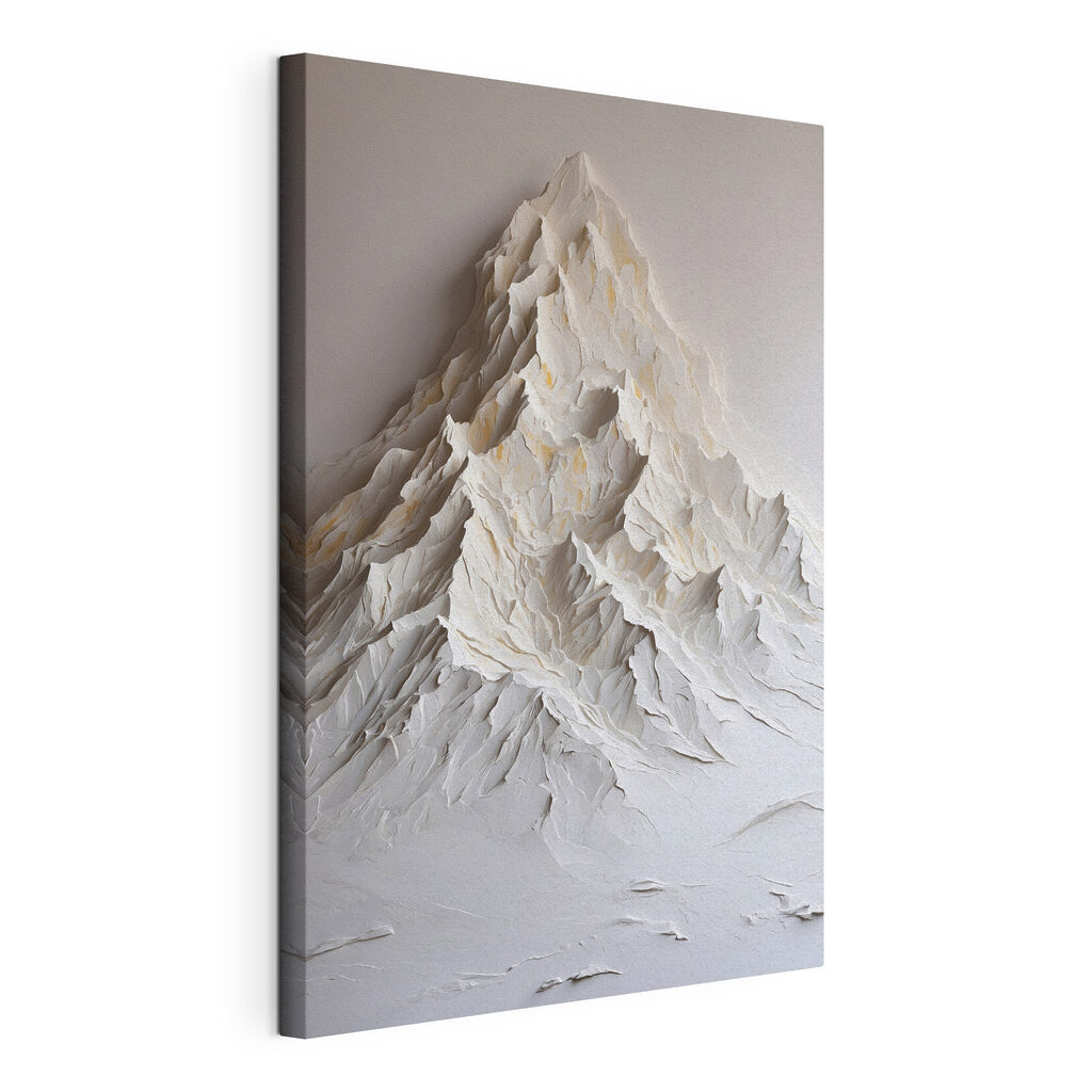 White mountain with snow White mountain with snow