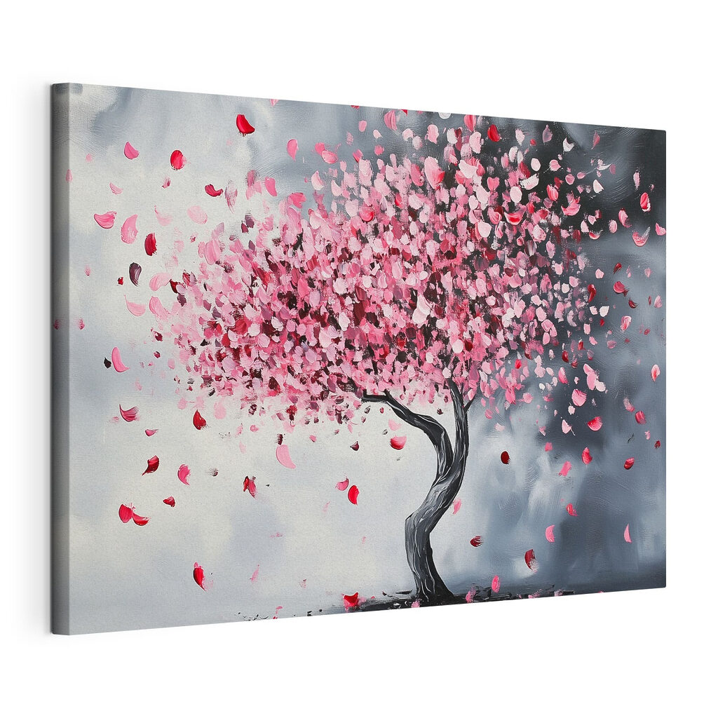 Tree with pink petals