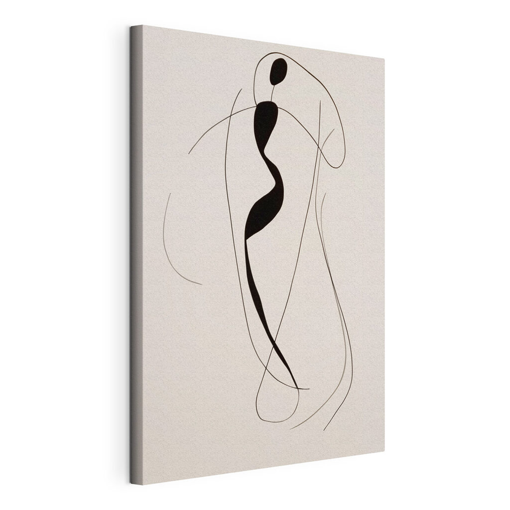 Black and white drawing of a woman Black and white drawing of a woman