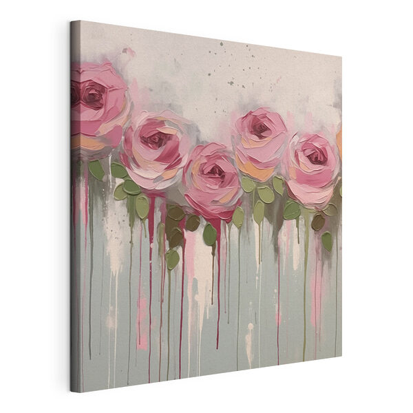 Painting of pink roses Painting of pink roses