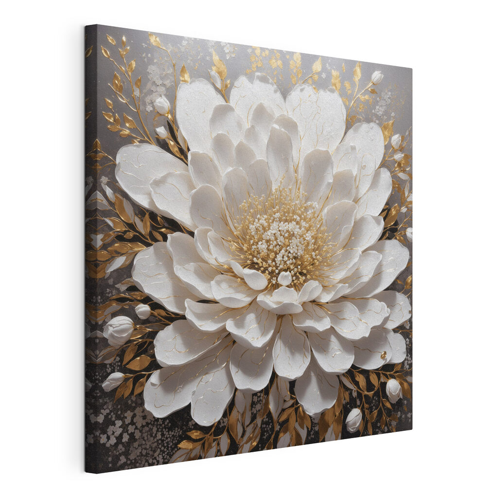 Elegant white bloom with delicate details Elegant white bloom with delicate details
