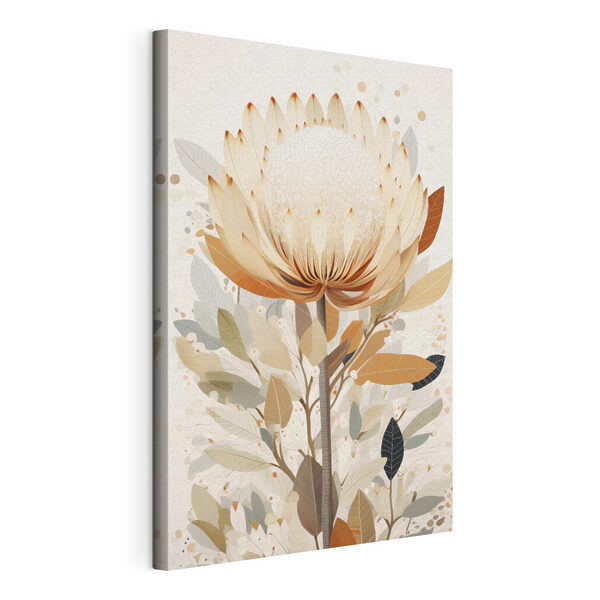 Flower with leaves and petals