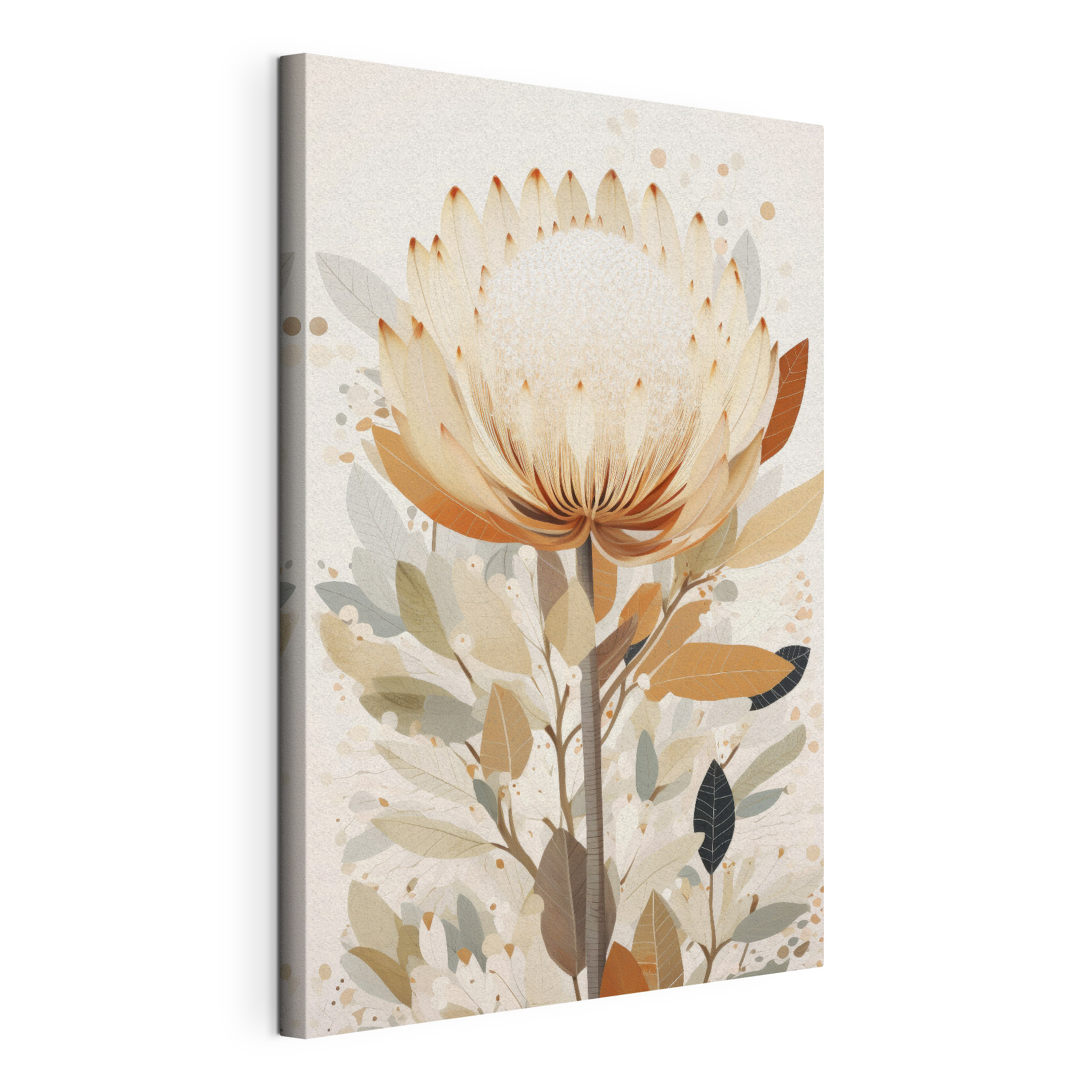 Flower with leaves and petals