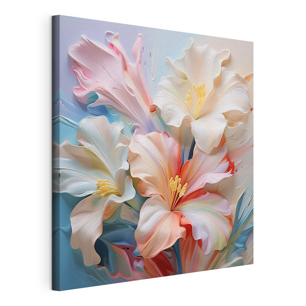 Delicate petals in soft hues