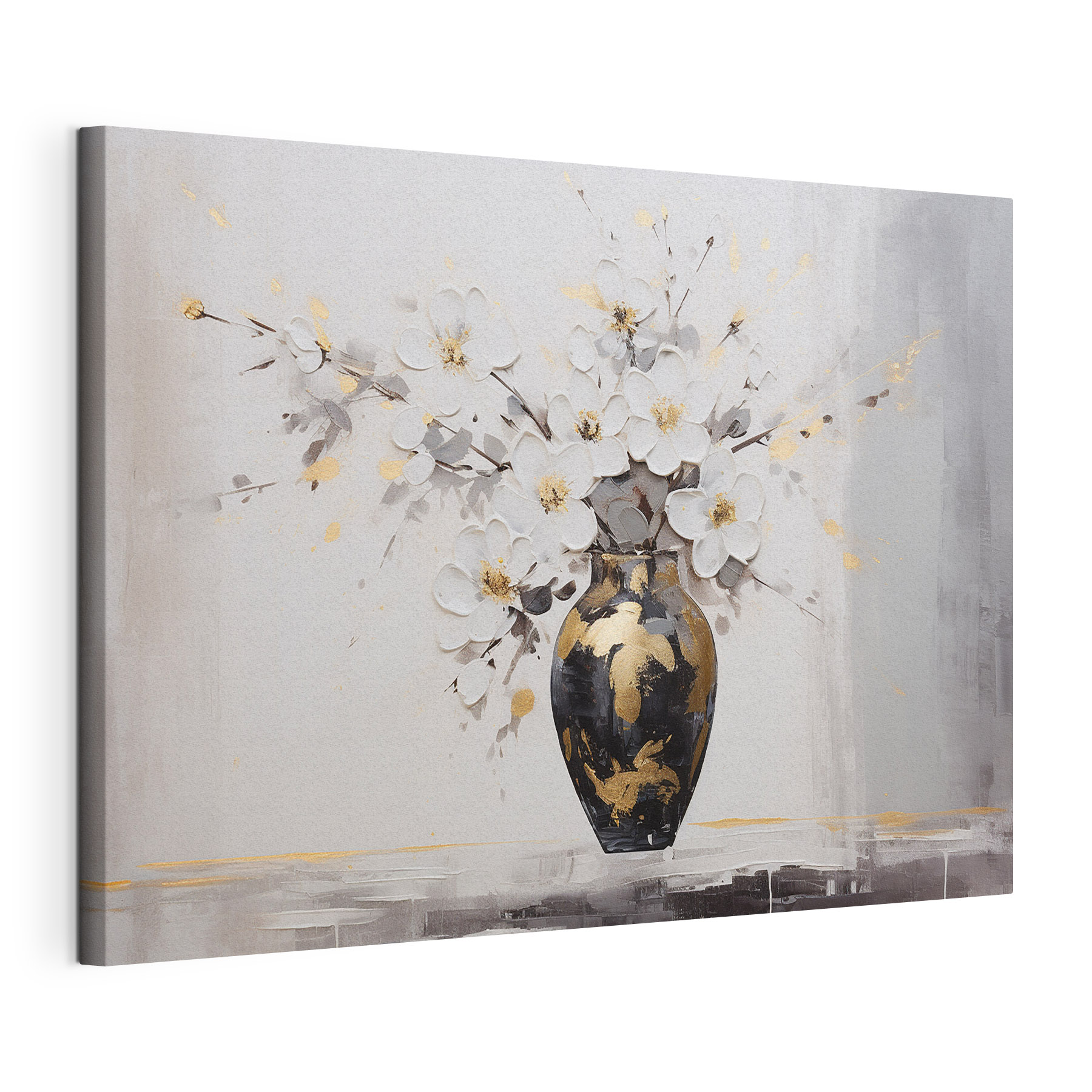 Painting of flowers in a vase
