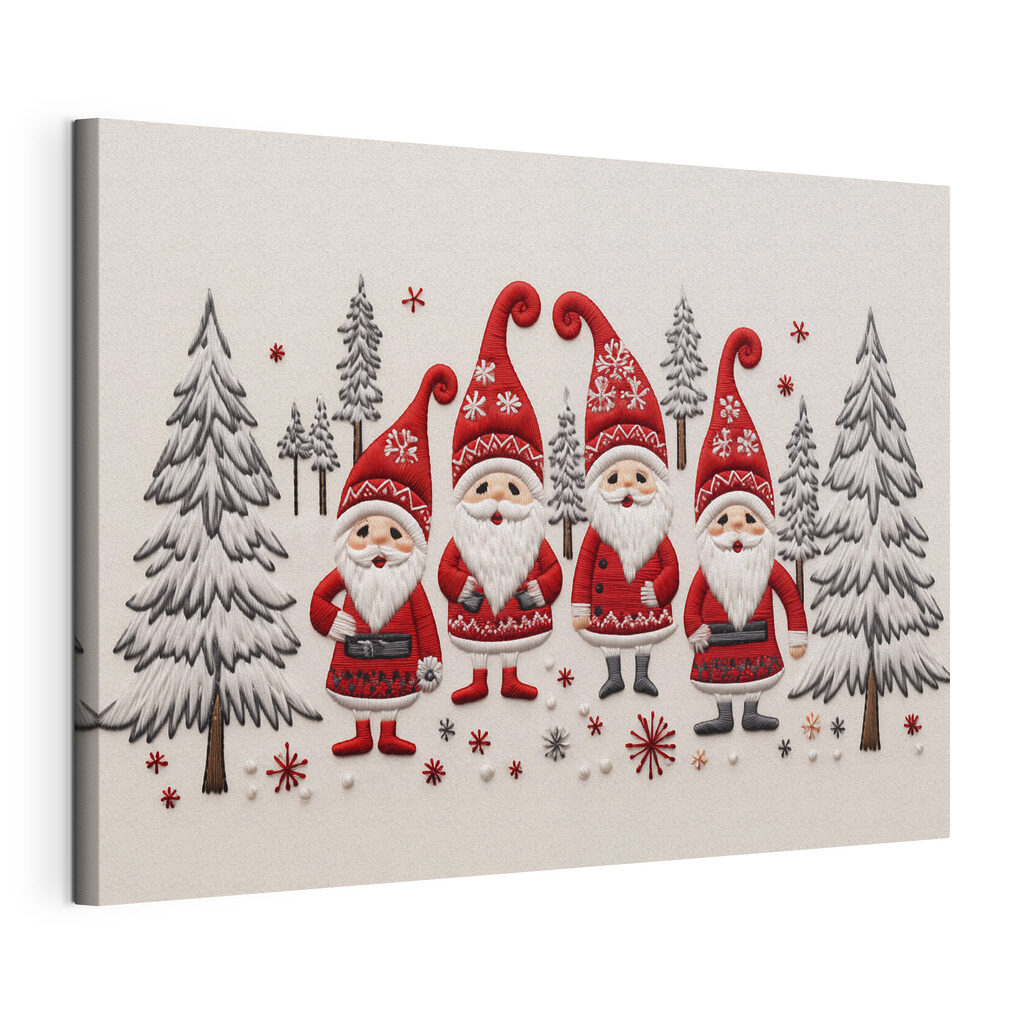Group of gnomes and trees