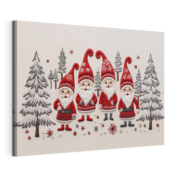 Group of gnomes and trees