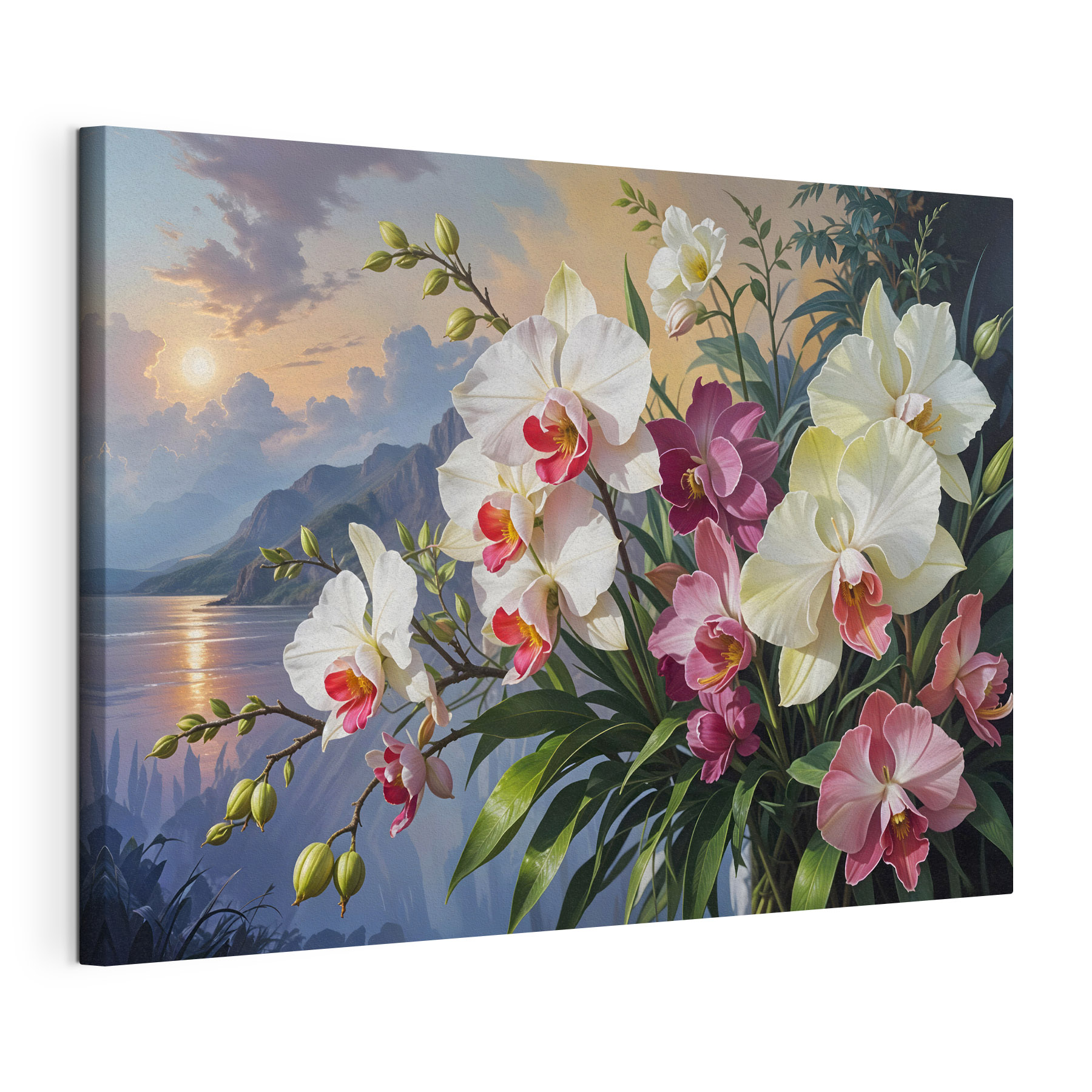Painting of flowers in a vase