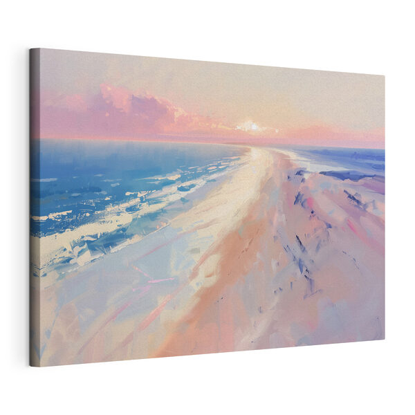 Beach with a sunset