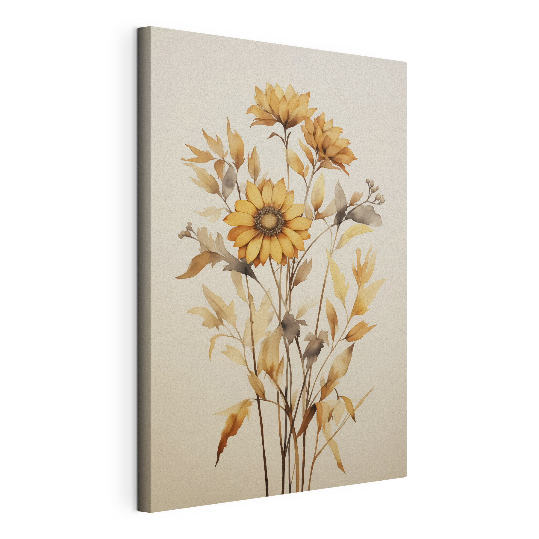 Painting of a sunflower