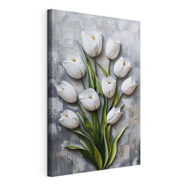 Vászonképek Fehér tulipánok festése (Cikkszám: s42176) Vászonképek Vászonképek Fehér tulipánok festése (Cikkszám: s42176)