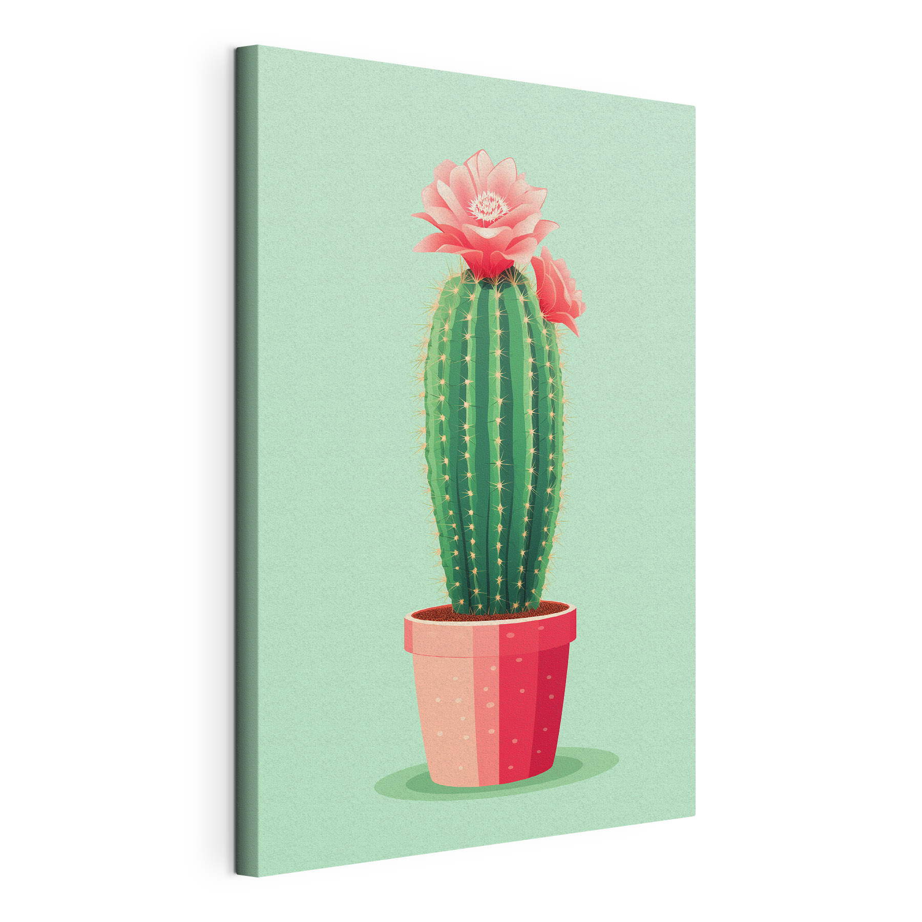 Cactus with a flower in it