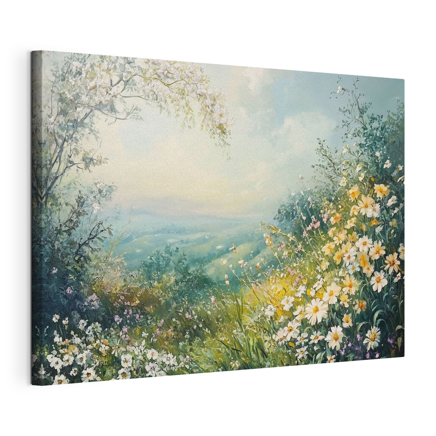 Painting of flowers and trees Painting of flowers and trees